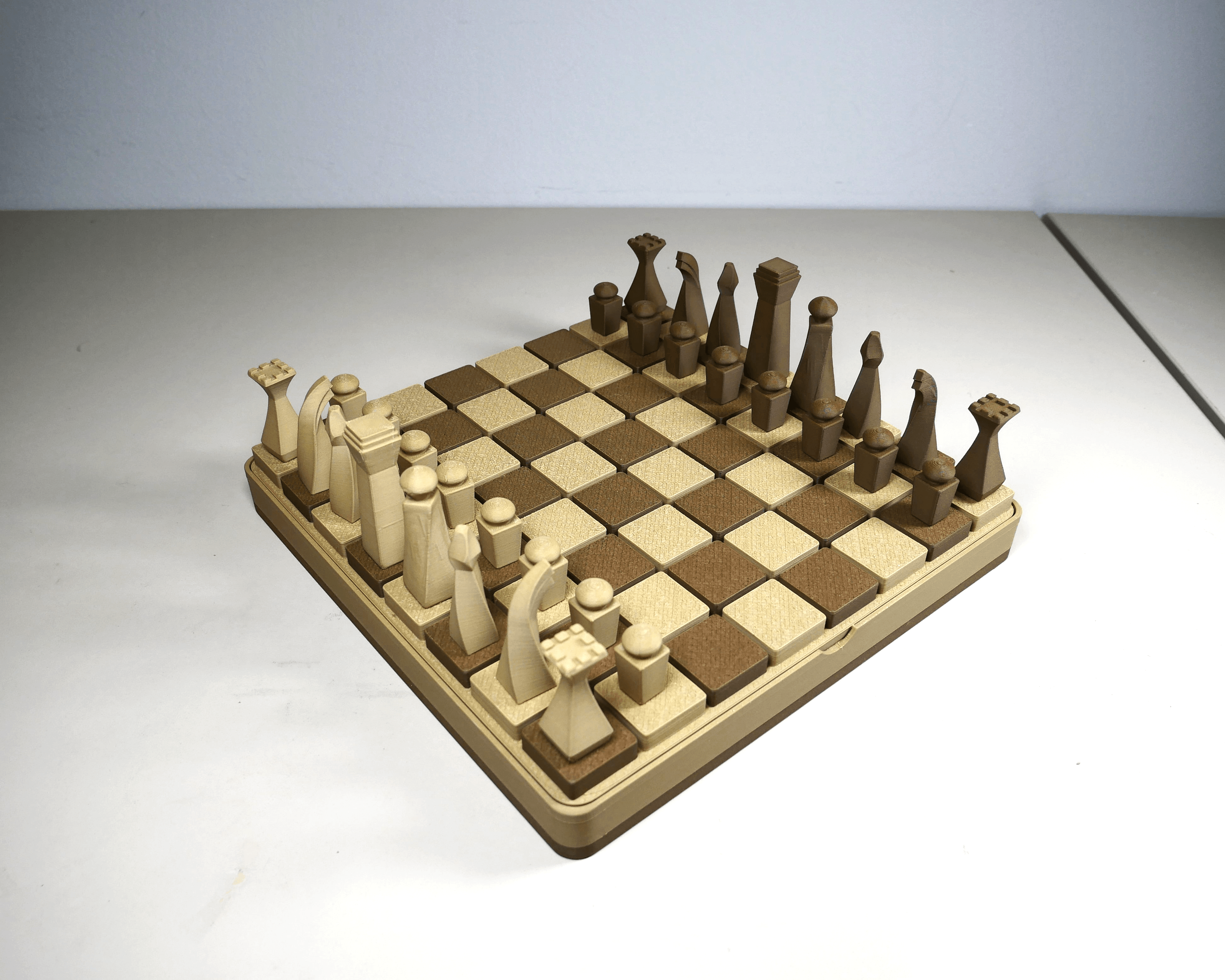 Forma Chess Set with Box 3d model