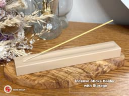 Incense Sticks Holder with Storage 3d model