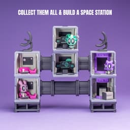 Space Blob Zeek - Mini Playset Art Toy with Modular Box 3d model