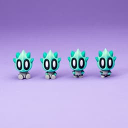 Space Blob Zeek - Mini Playset Art Toy with Modular Box 3d model