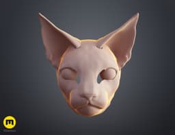 Cat head base 3d model