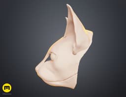 Cat head base 3d model