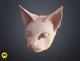 Cat head base 3d model
