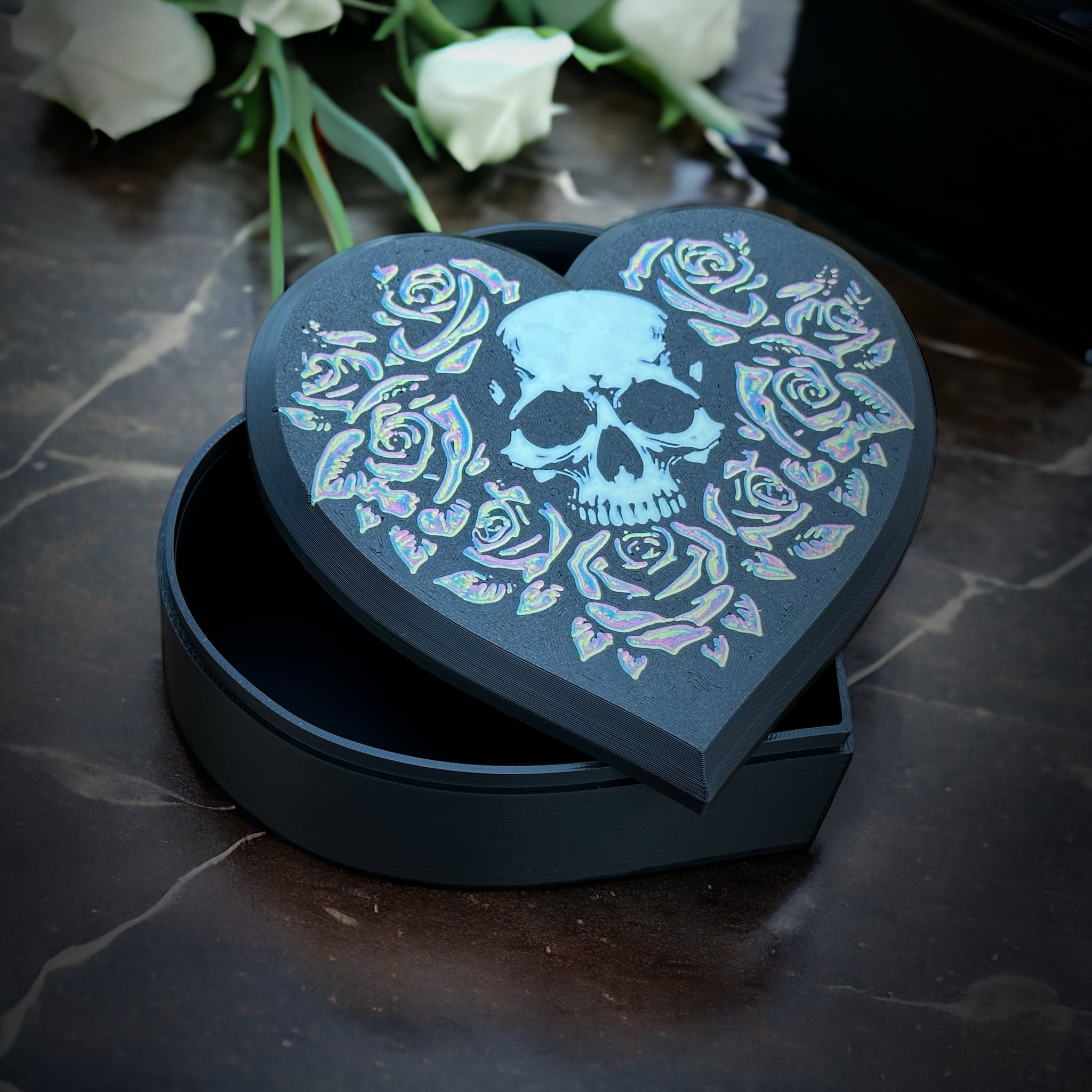 Skull Heart Box 3d model