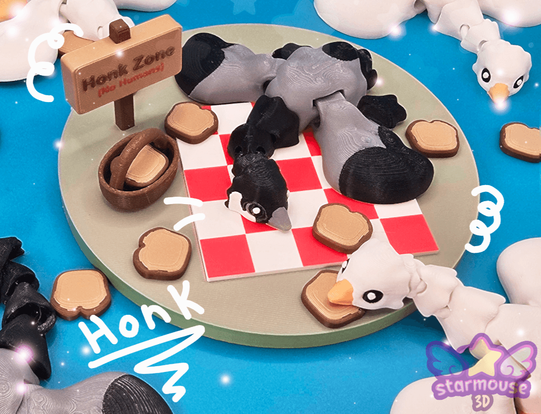 The Honk Zone - Goose Flexi Picnic Set 3d model