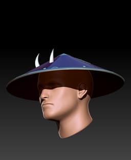 Jingasa Cyberpunk Hat 3d model