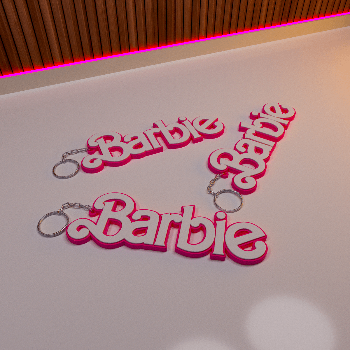 BARBIE - KEYCHAIN 3d model