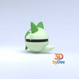 Sprigatito Pokeball 3d model