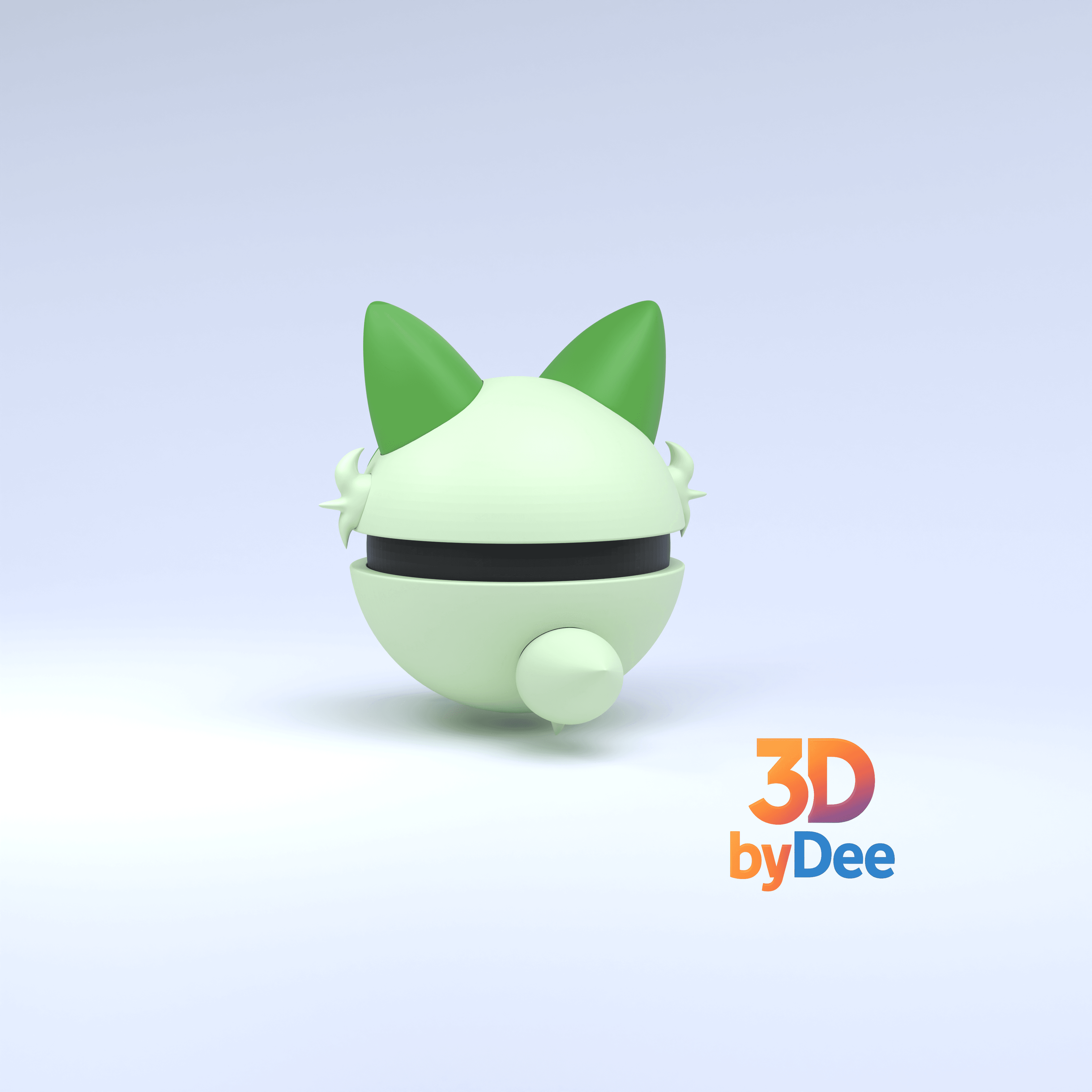 Sprigatito Pokeball 3d model