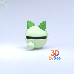 Sprigatito Pokeball 3d model