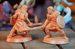 Dusty the Fighter - D&D, Pathfinder, fantasy tabletop mini 3d model