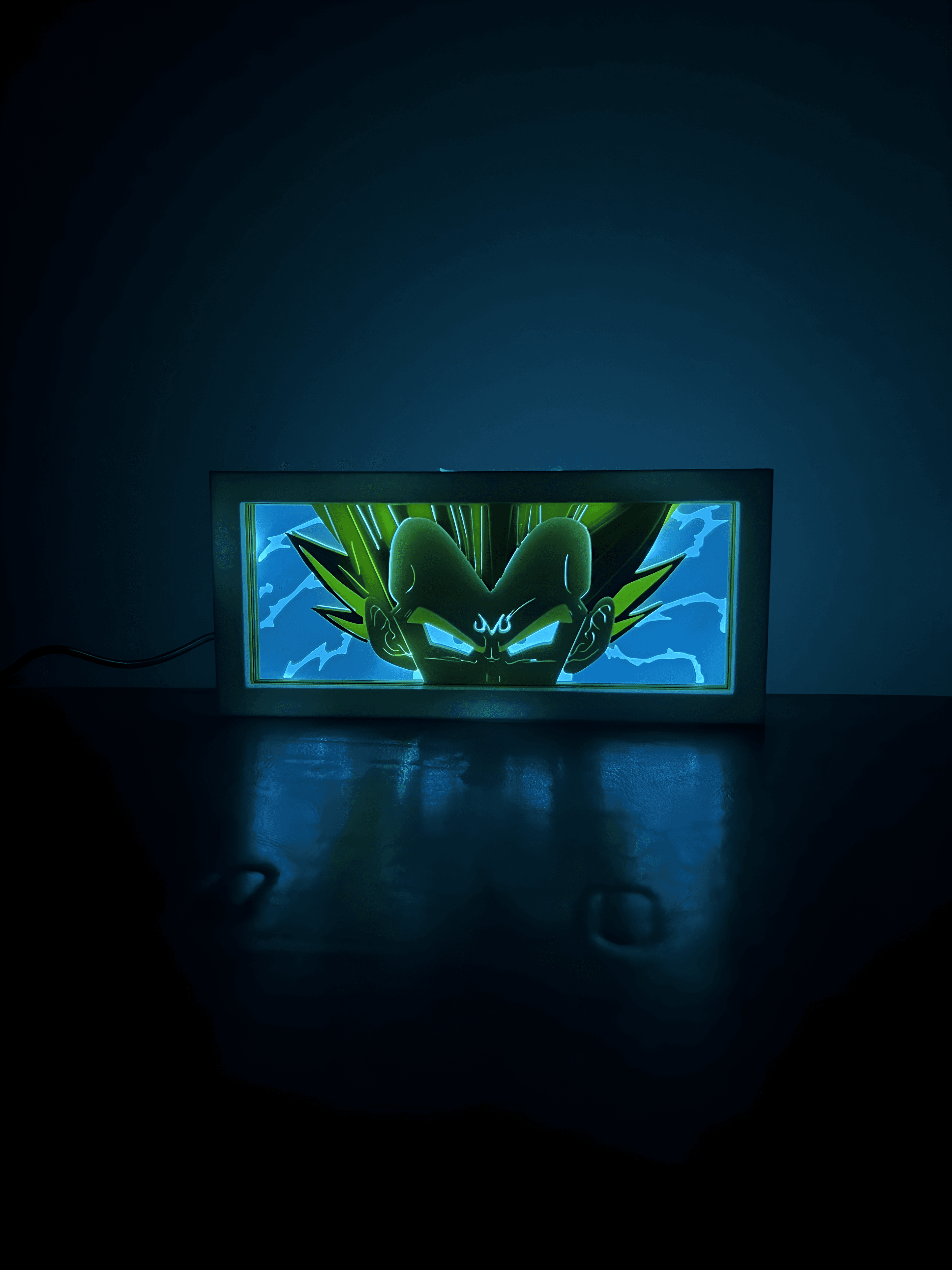 Majin Vegeta - LED Lightbox NO AMS NEEDED 3d model