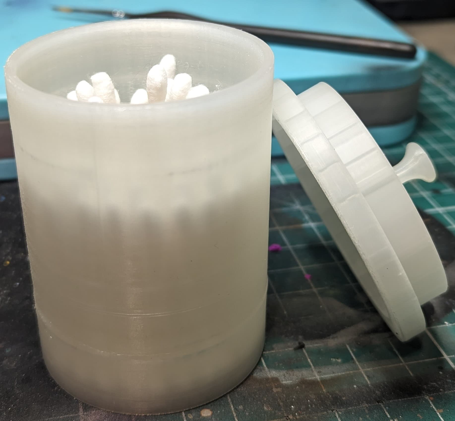 Cotton Bud Canister 3d model