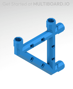4x4 MU Bracket - Bolt-Locked Inserts 3d model