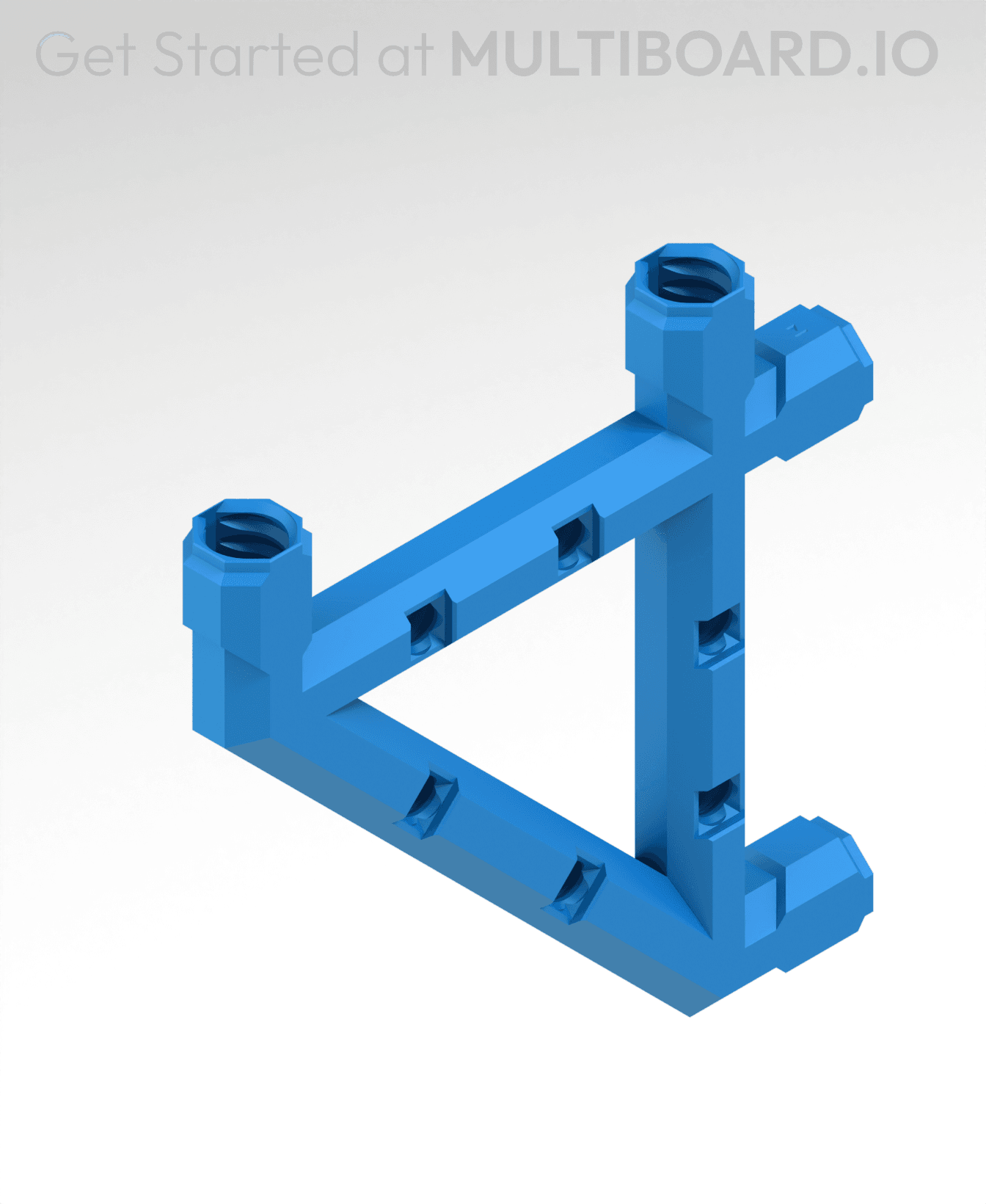 4x4 MU Bracket - Bolt-Locked Inserts 3d model