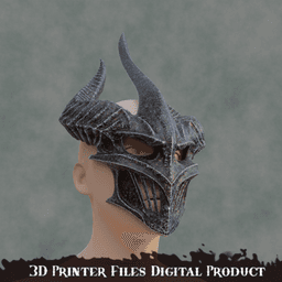 Fantasy Flame Atronach Mask TES Oblivion 3d model