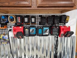 Milwaukee M12 and M18 Combo Charger Mount - Multiboard 3d model