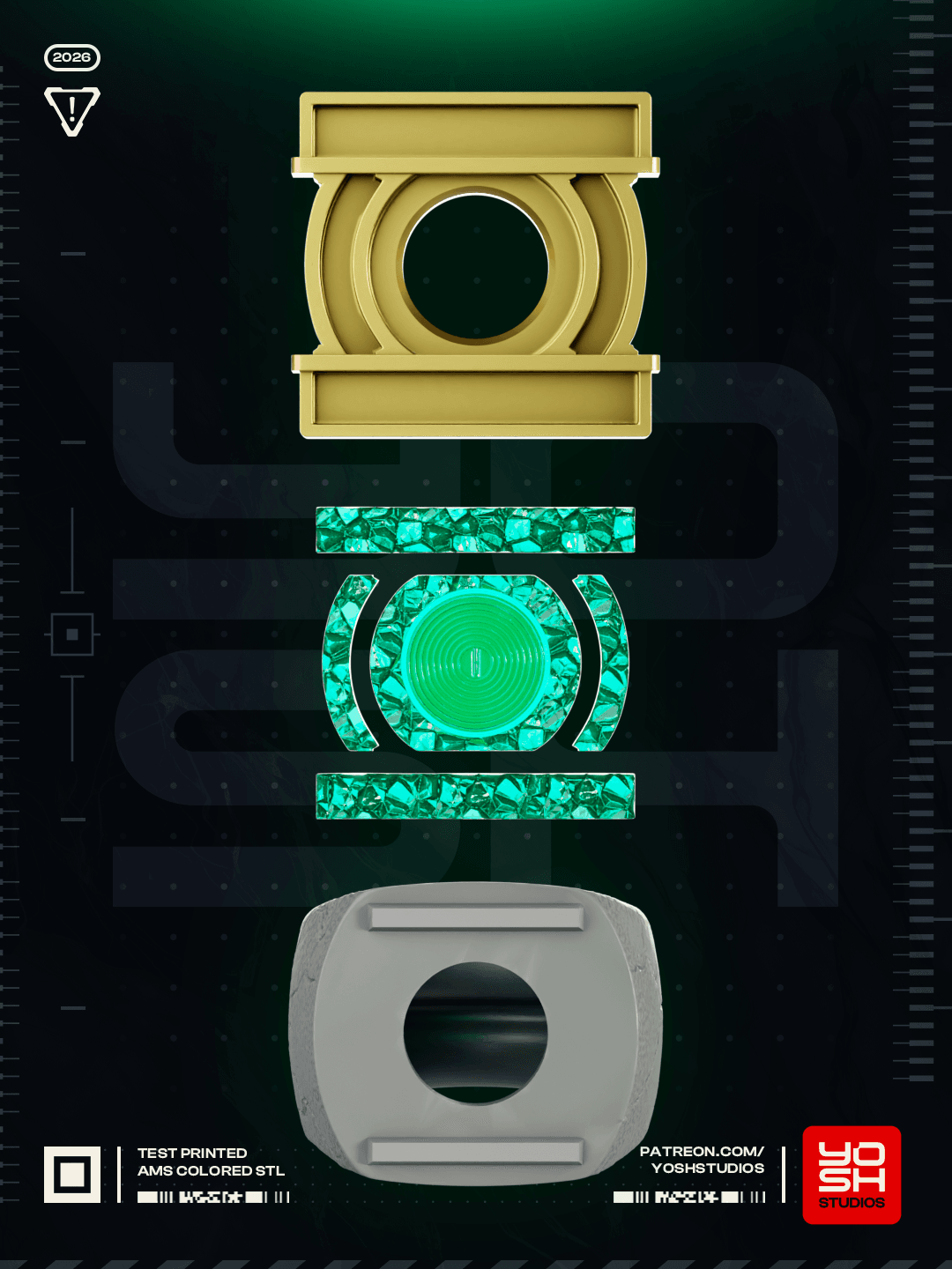 Space Guardian Ring 3D Printer STL File 3d model