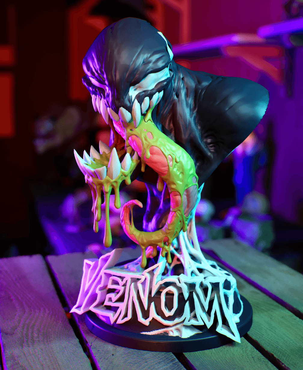 Venom Bust 3d model