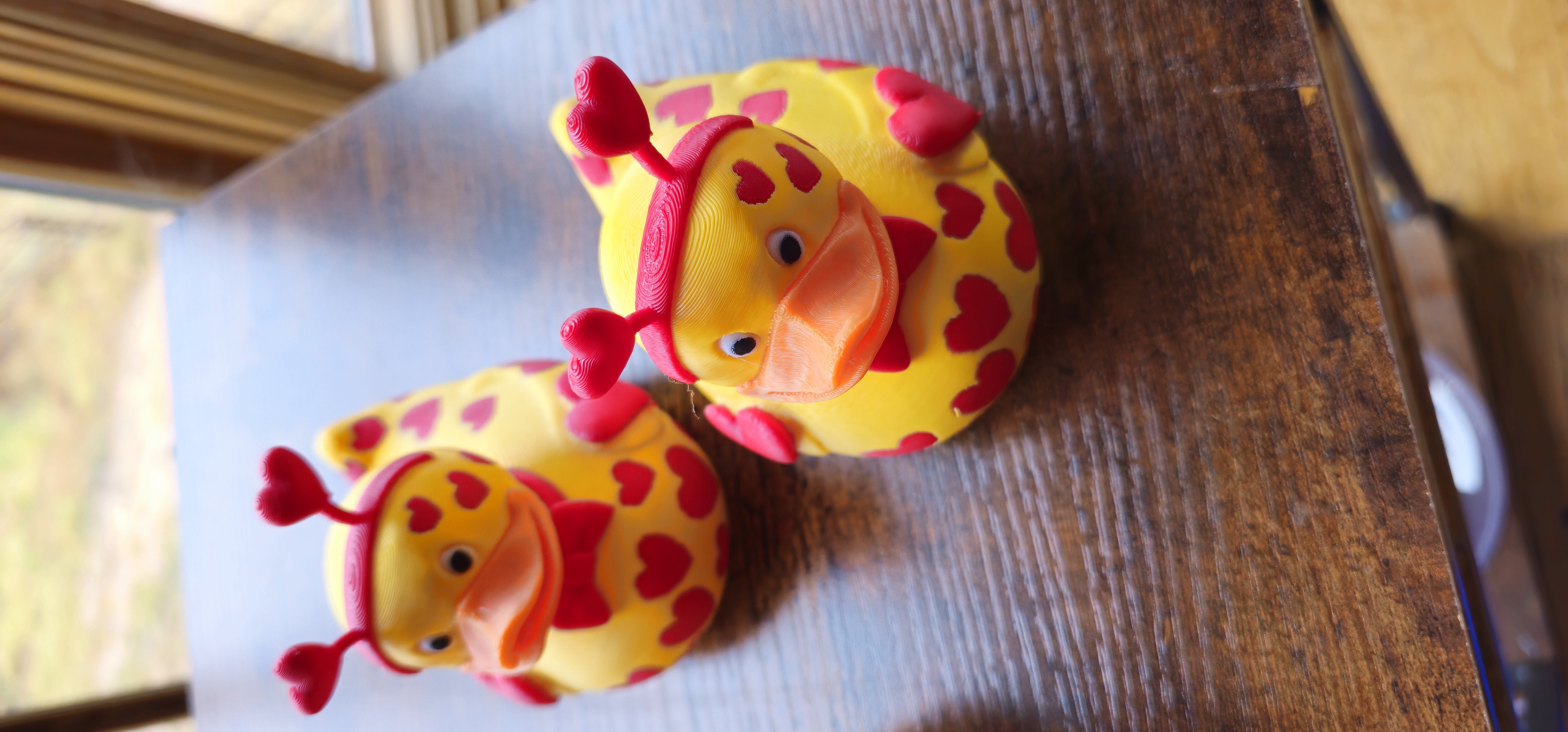 Valentine's Duck with lots of heart 3d model