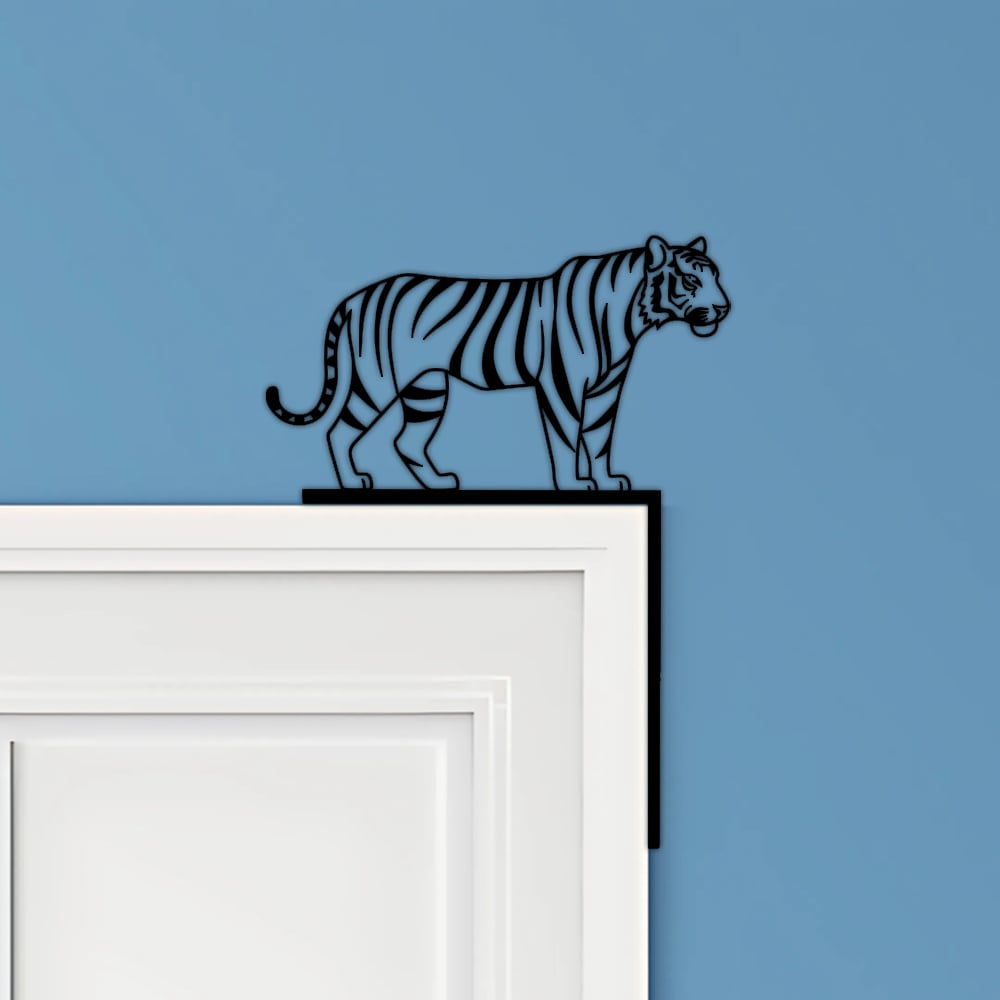Tiger Door Corner Decor 3d model