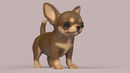 Cute Puppy Chihuahua 3d model