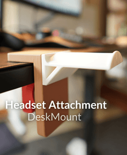 DeskClamp Headset Attachment 3d model