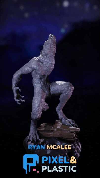 Werewolf | 3D Printable Statue 3d model