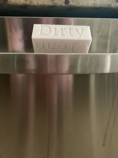 Dishwasher Sign 3d model