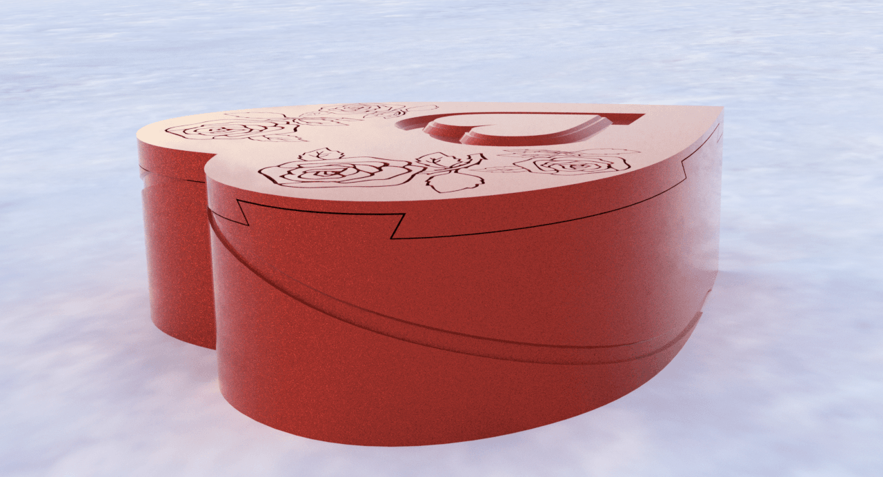 Heart Box 3d model