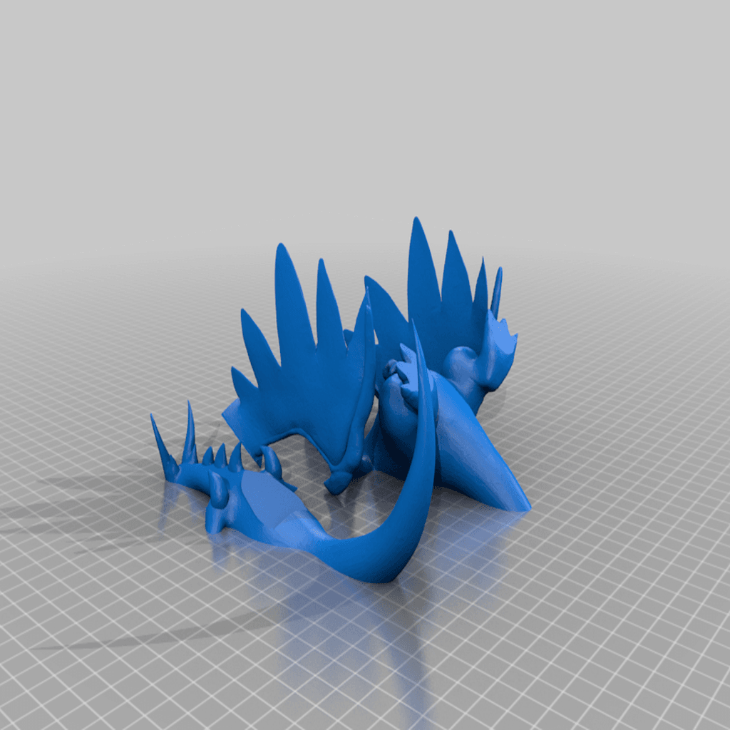 Mega Charizard Sliced for Printing 3d model