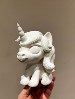 Unicorn sculpture 3d model