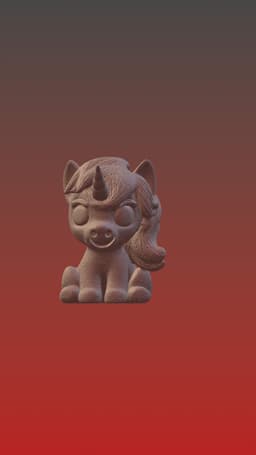 Unicorn sculpture 3d model