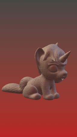 Unicorn sculpture 3d model
