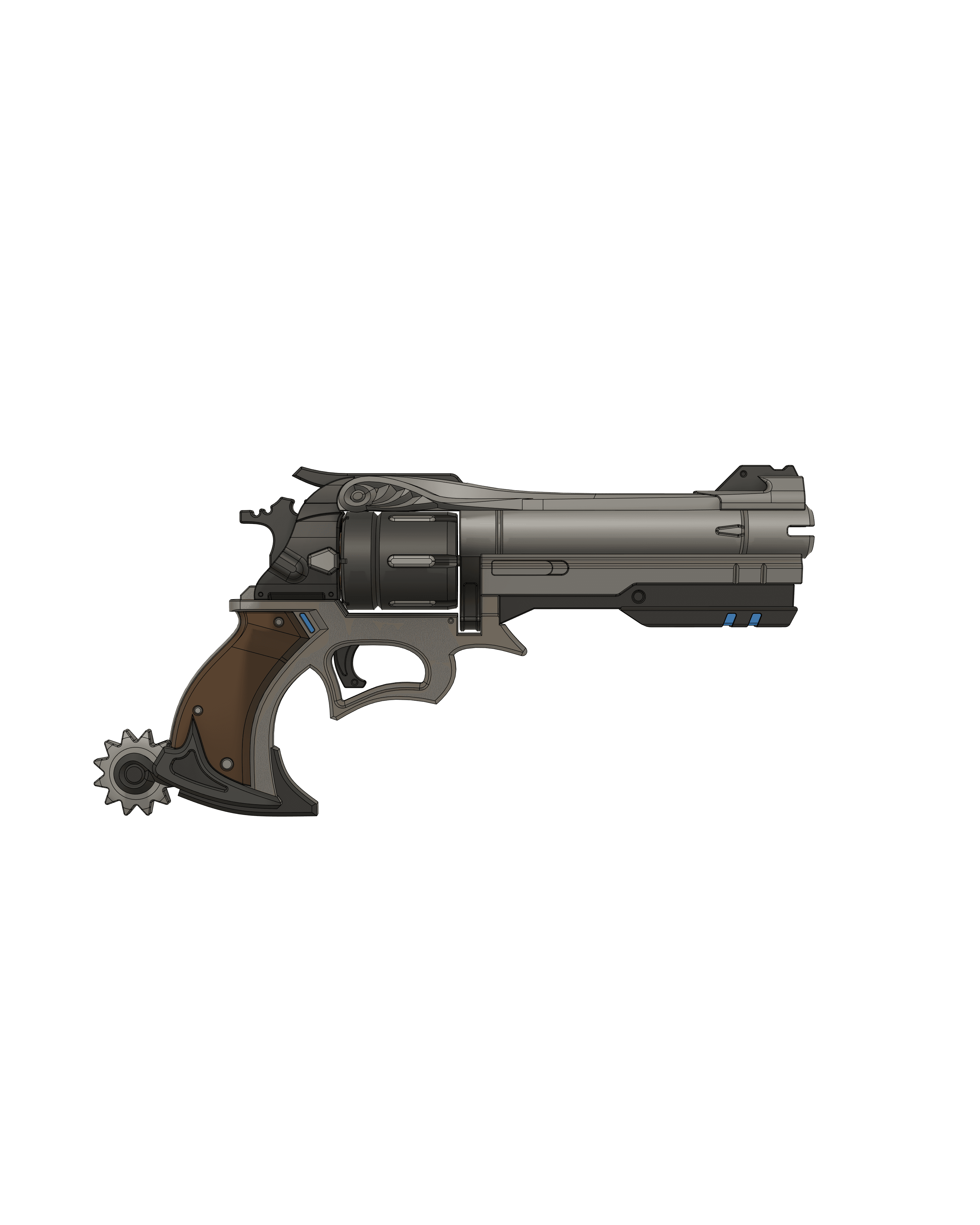 Overwatch McCree PeaceKeeper 3d model