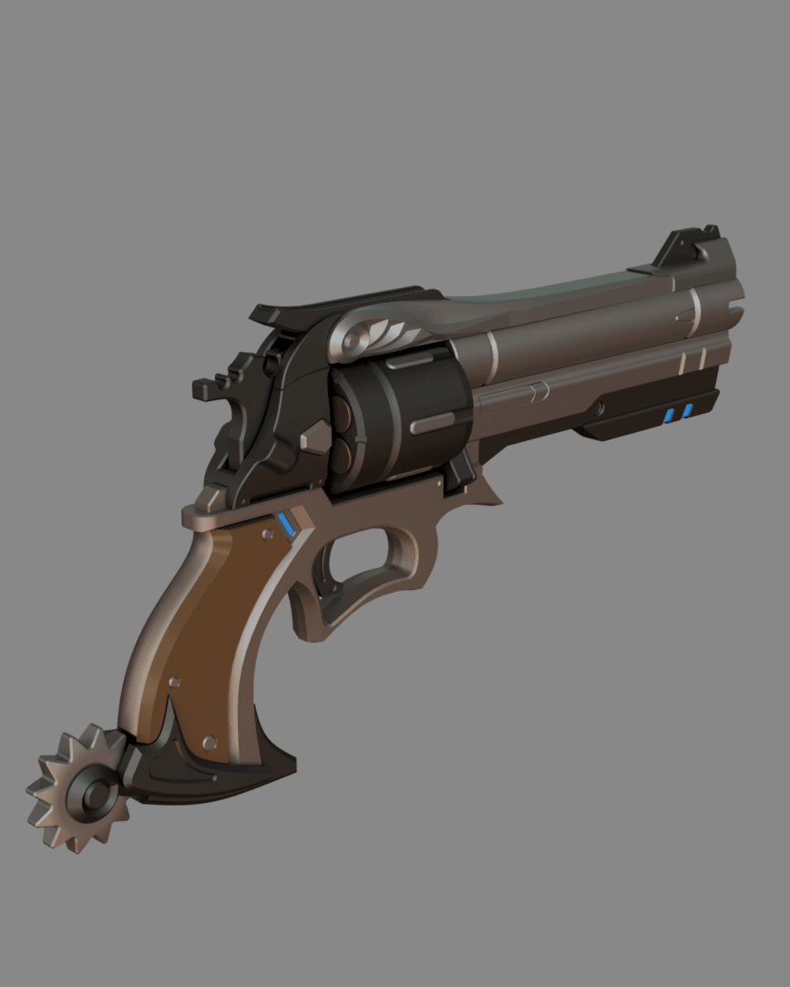 Overwatch McCree PeaceKeeper 3d model