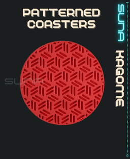 Coaster - Kagome / Basketweave 3d model