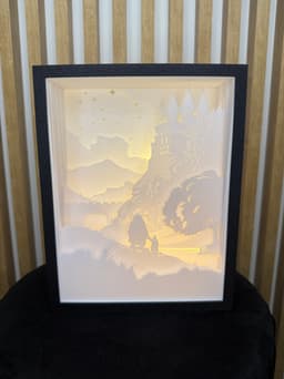 Harry Potter Hogwarts Shadow Box 3d Lamp 3d model