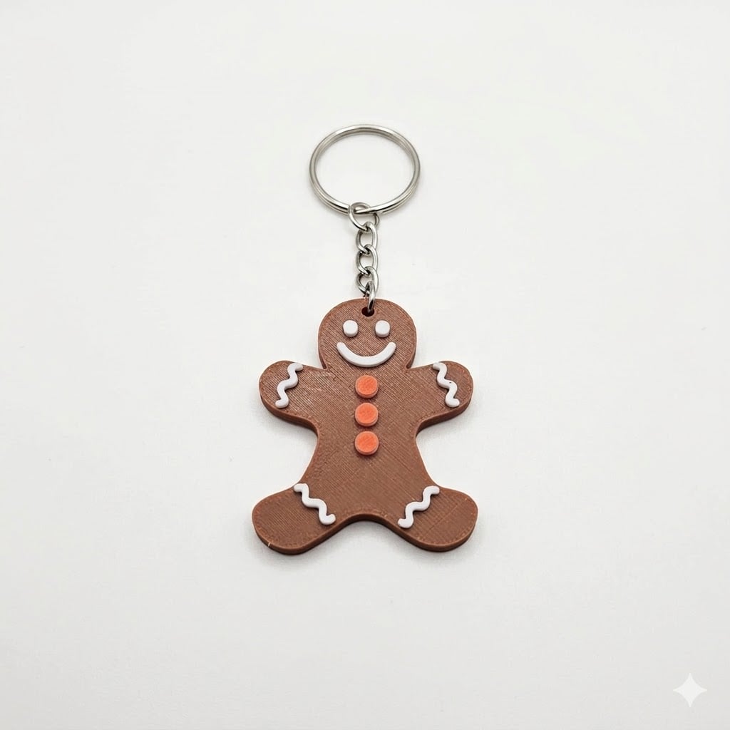 GingerBreadMan_KeyChain_PrintStart3D.stl 3d model