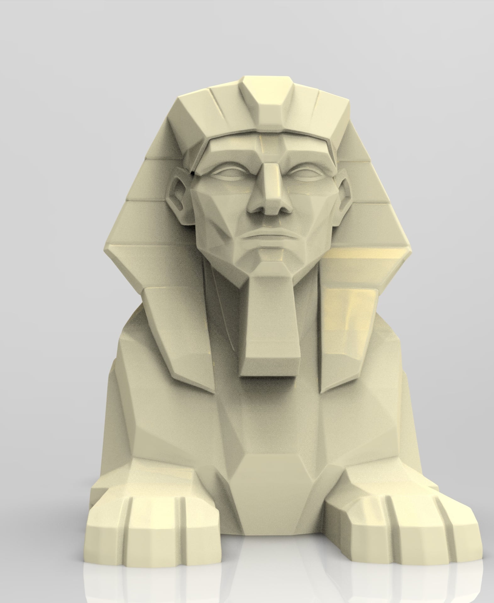 Low Poly Sphinx 3d model