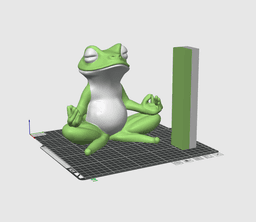 Frog Meditating 3d model