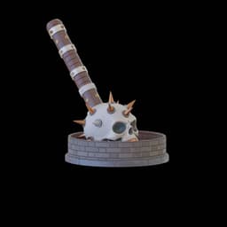 Skull Mace Dice Tower 3d model