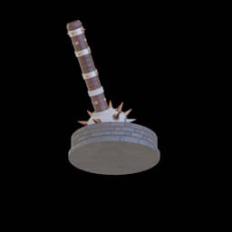 Skull Mace Dice Tower 3d model