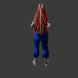 Curvy Cat Girl Anthro 3D Printable STL v2 3d model
