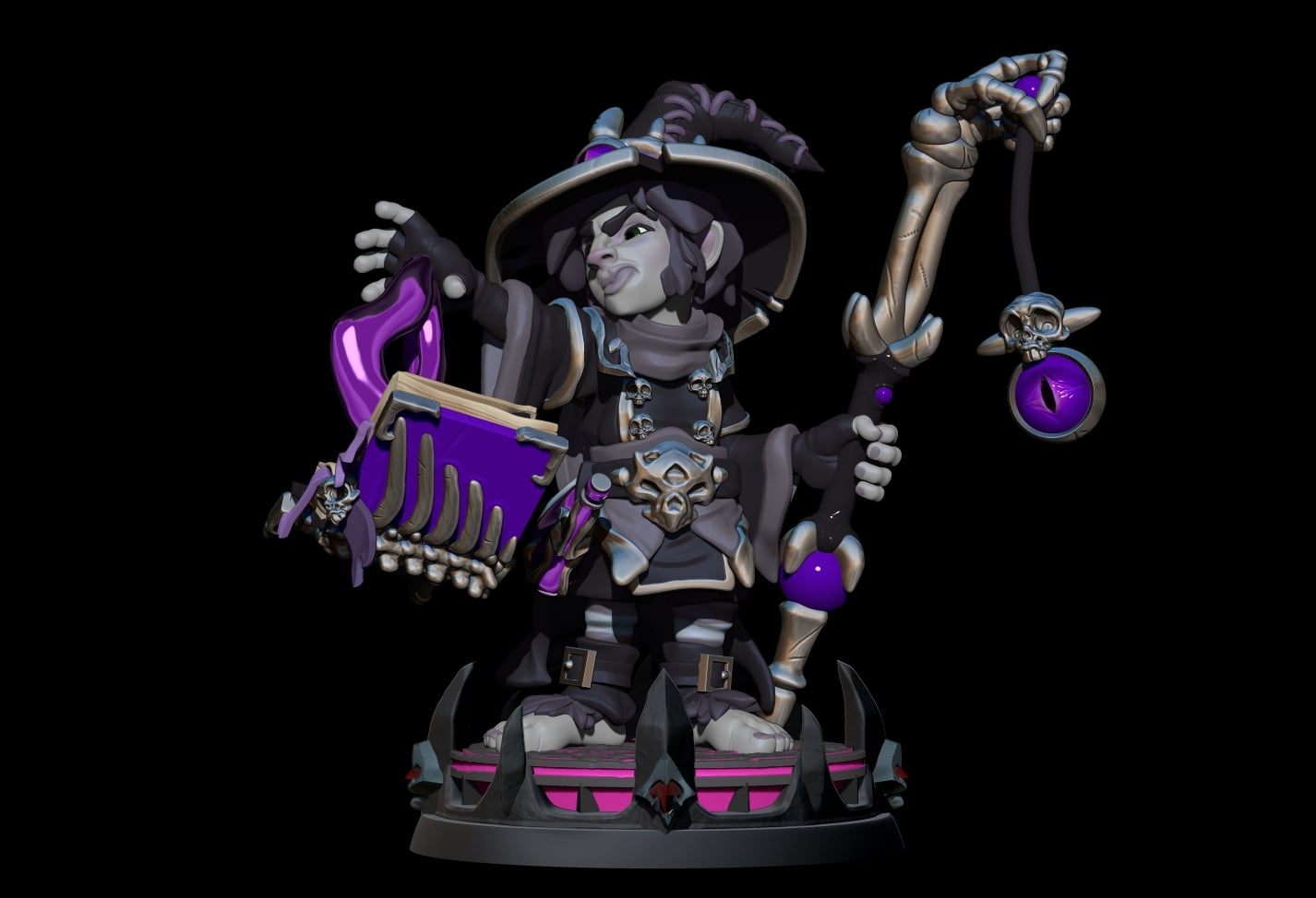 Faverbin-Halfling Necromancer 3d model