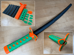 Shinobu's Collapsing Sword 3d model