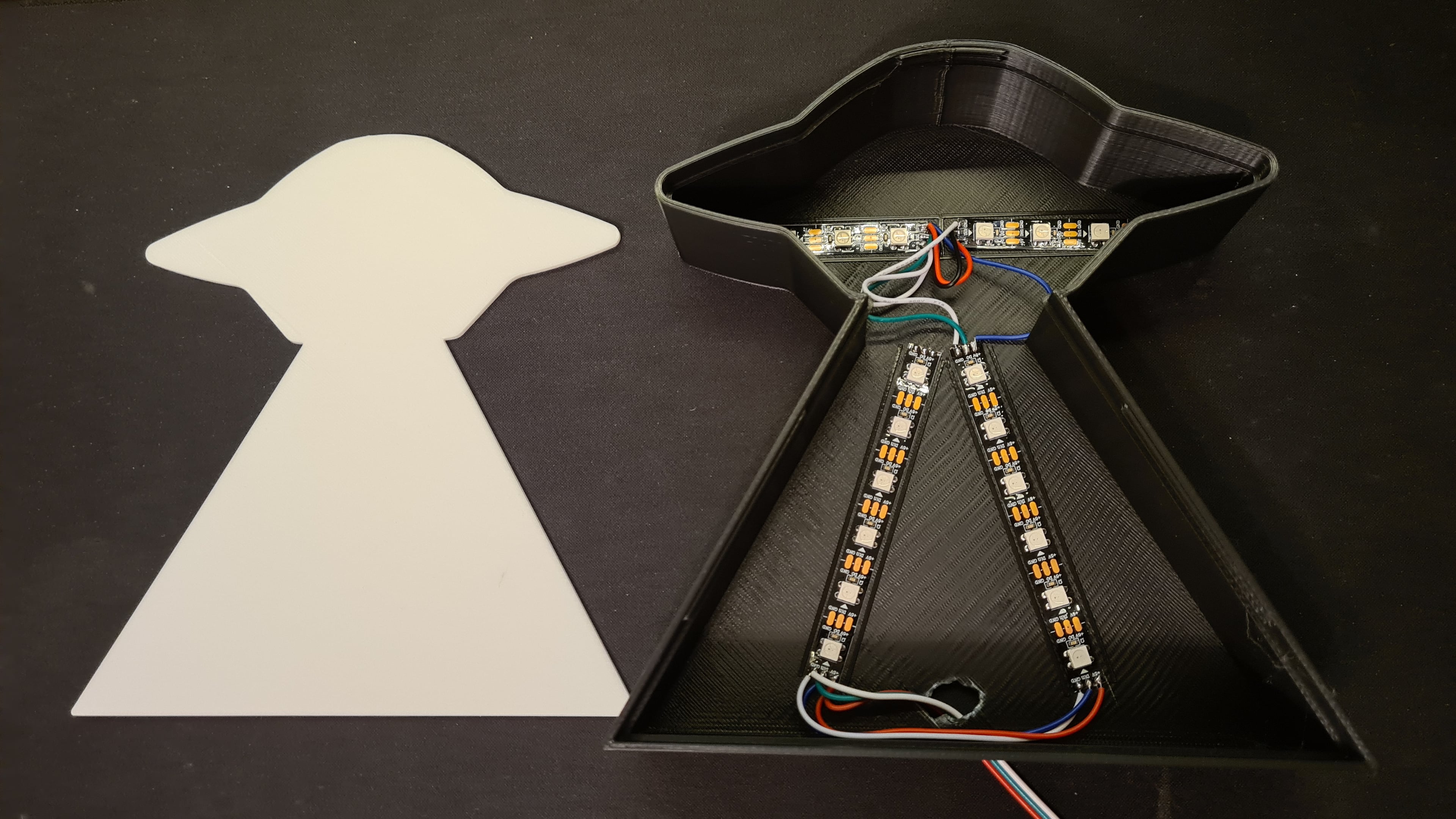 UFO Abduction LED Lamp 3d model