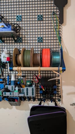 Multiboard spool rack 1in dowel.stl 3d model