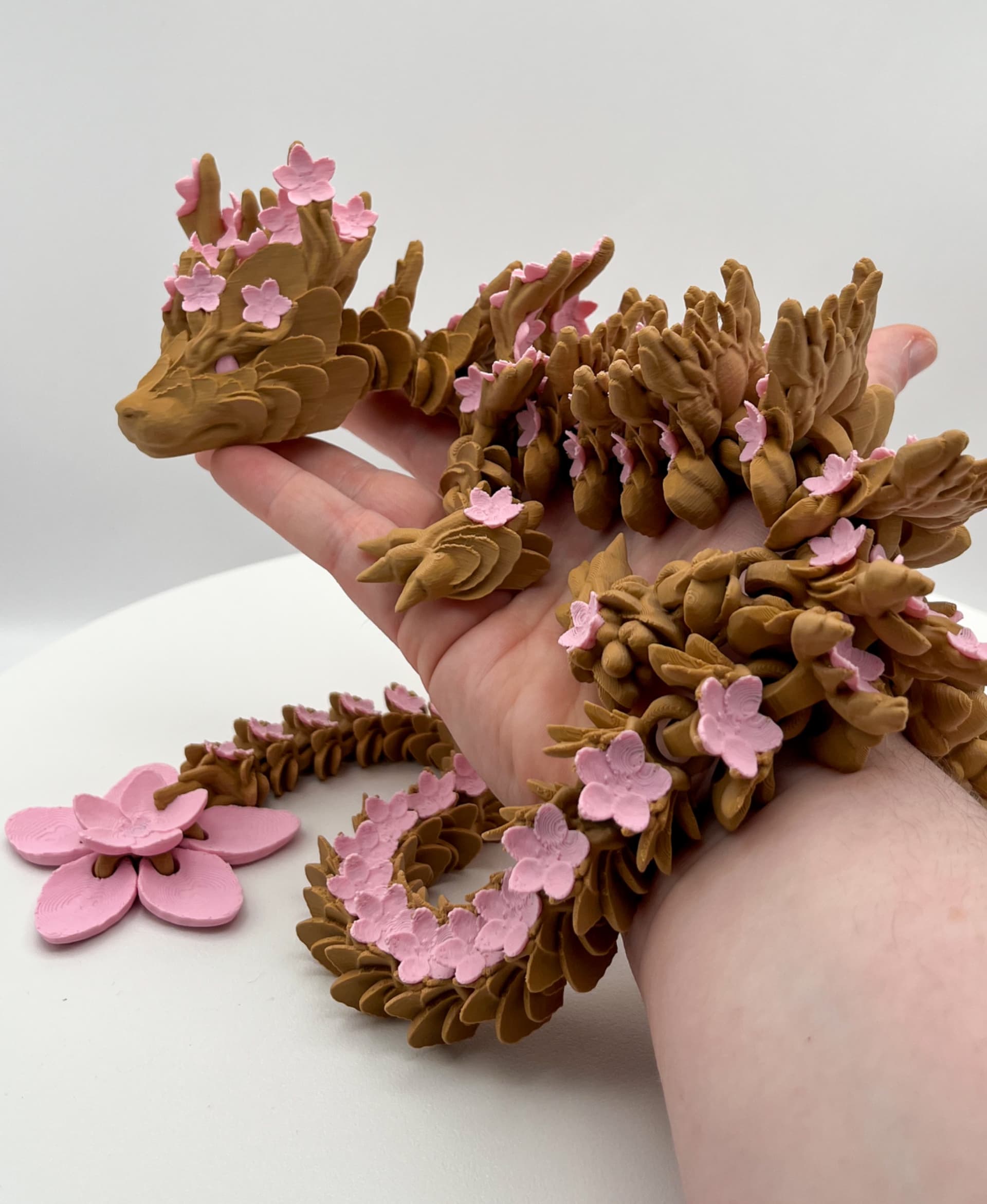 Brown and pink Cherry blossom dragon!