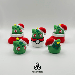 Bulbasaur Christmas Clicker 3d model